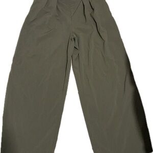 Wide Leg Olive Green Pants